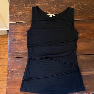 95% rayon black tank top, size XS, banana republic